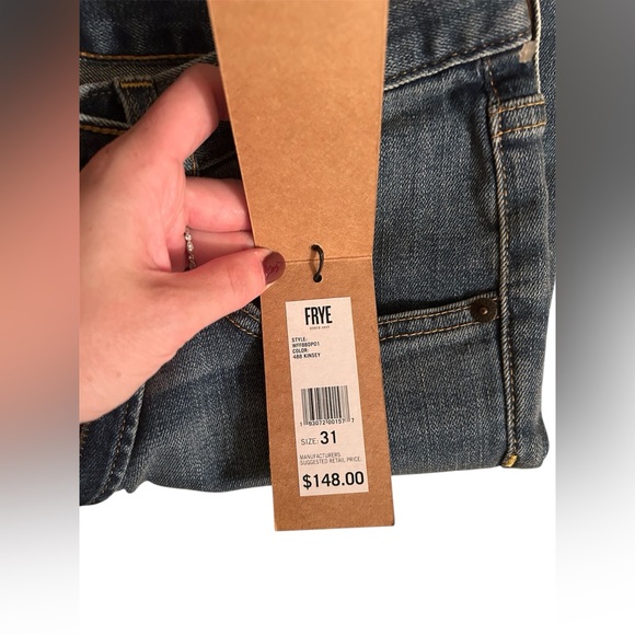 *Brand new* dark Blue Frye Jeans Size 31 - Picture 4 of 4